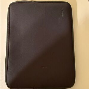 Black Laptop Sleeve with Subtle Logo